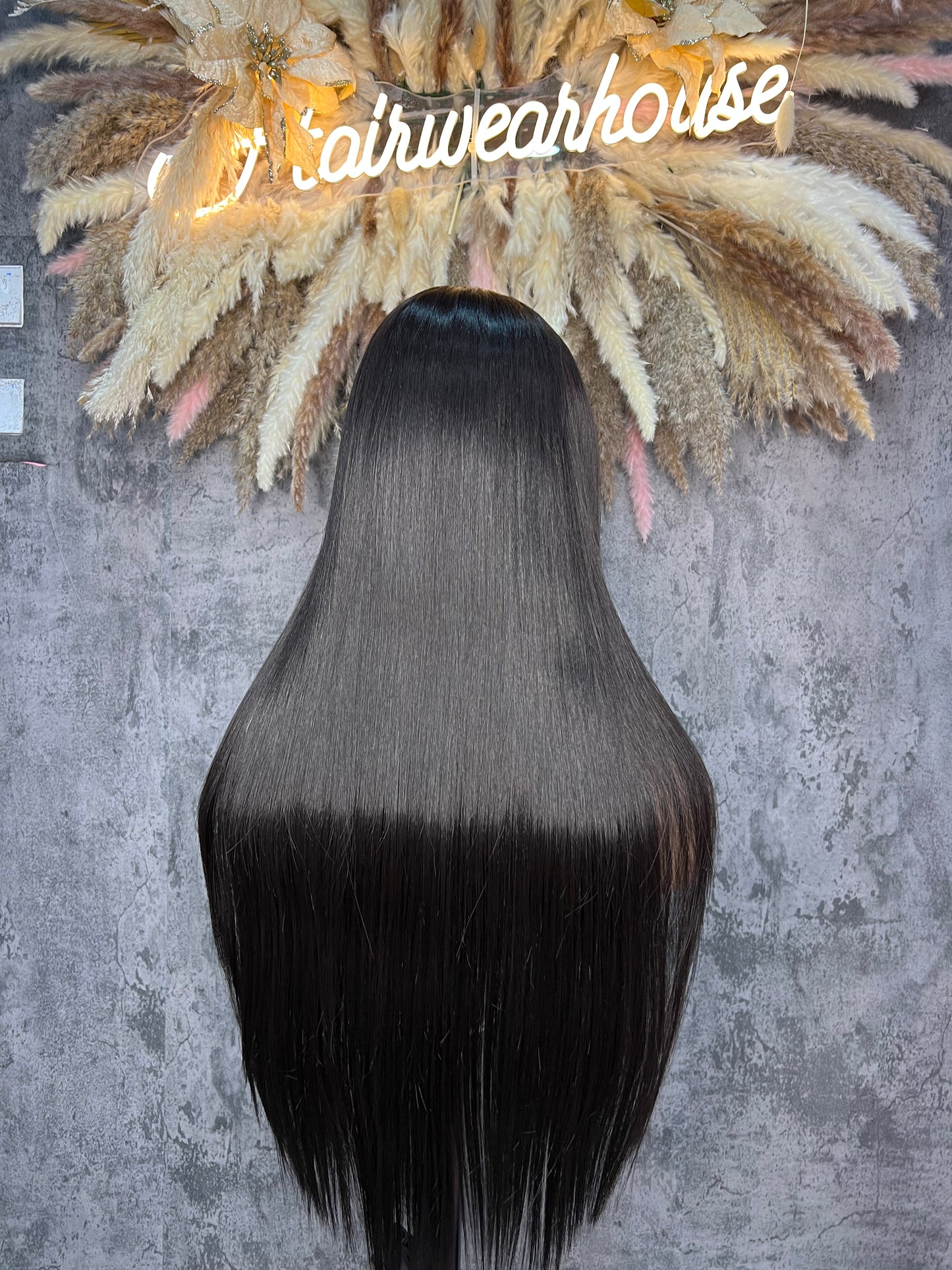 UNIT NAME : AMOUR, 13x6x2 PREMIUM MIX FIBER UNIT ( human blend ) HD LACE FRONT WIG .