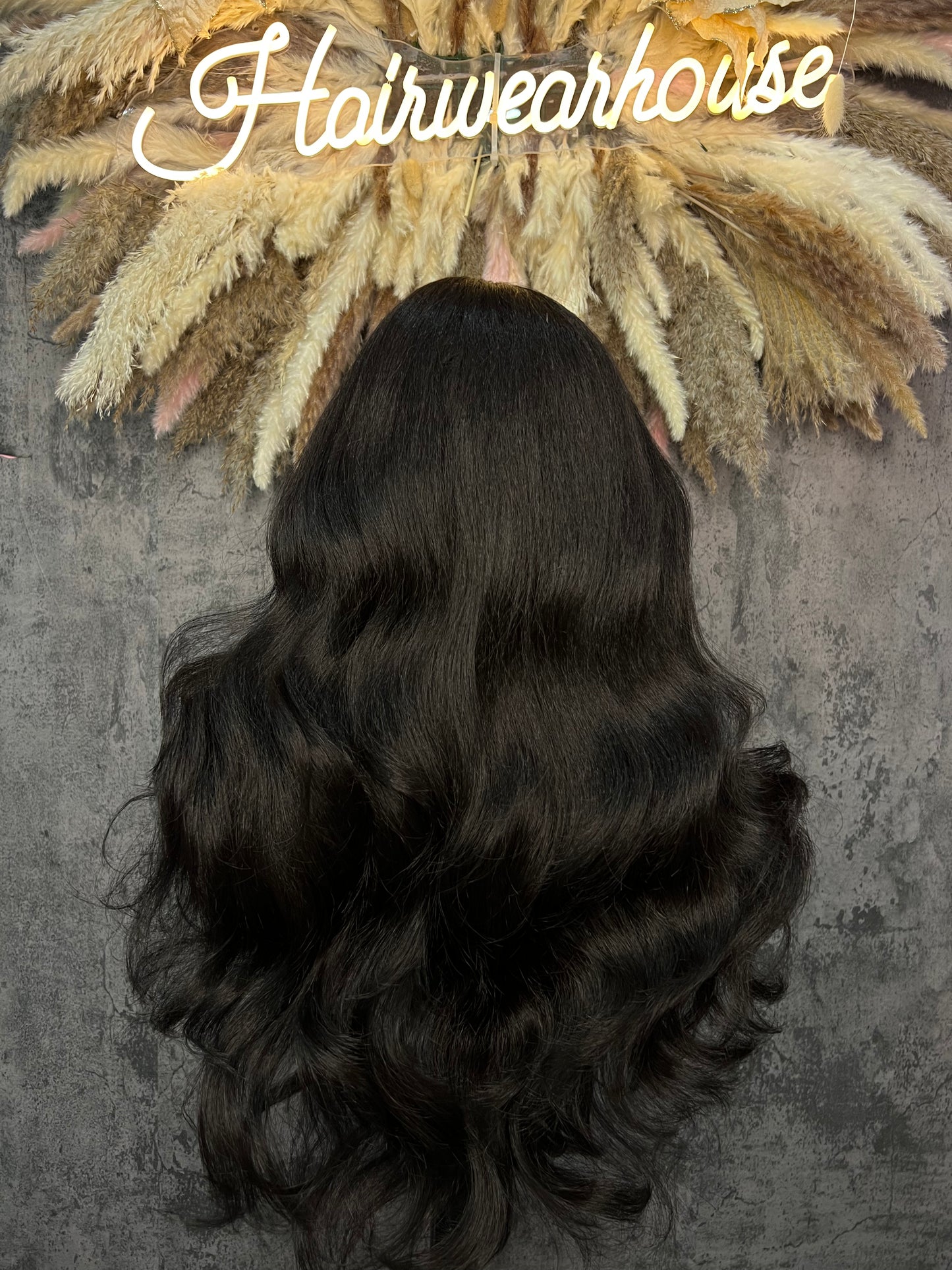 UNIT NAME :WINTER 13x6x2 PREMIUM MIX FIBER (HUMAN BLEND) HD LACE FRONT WIG