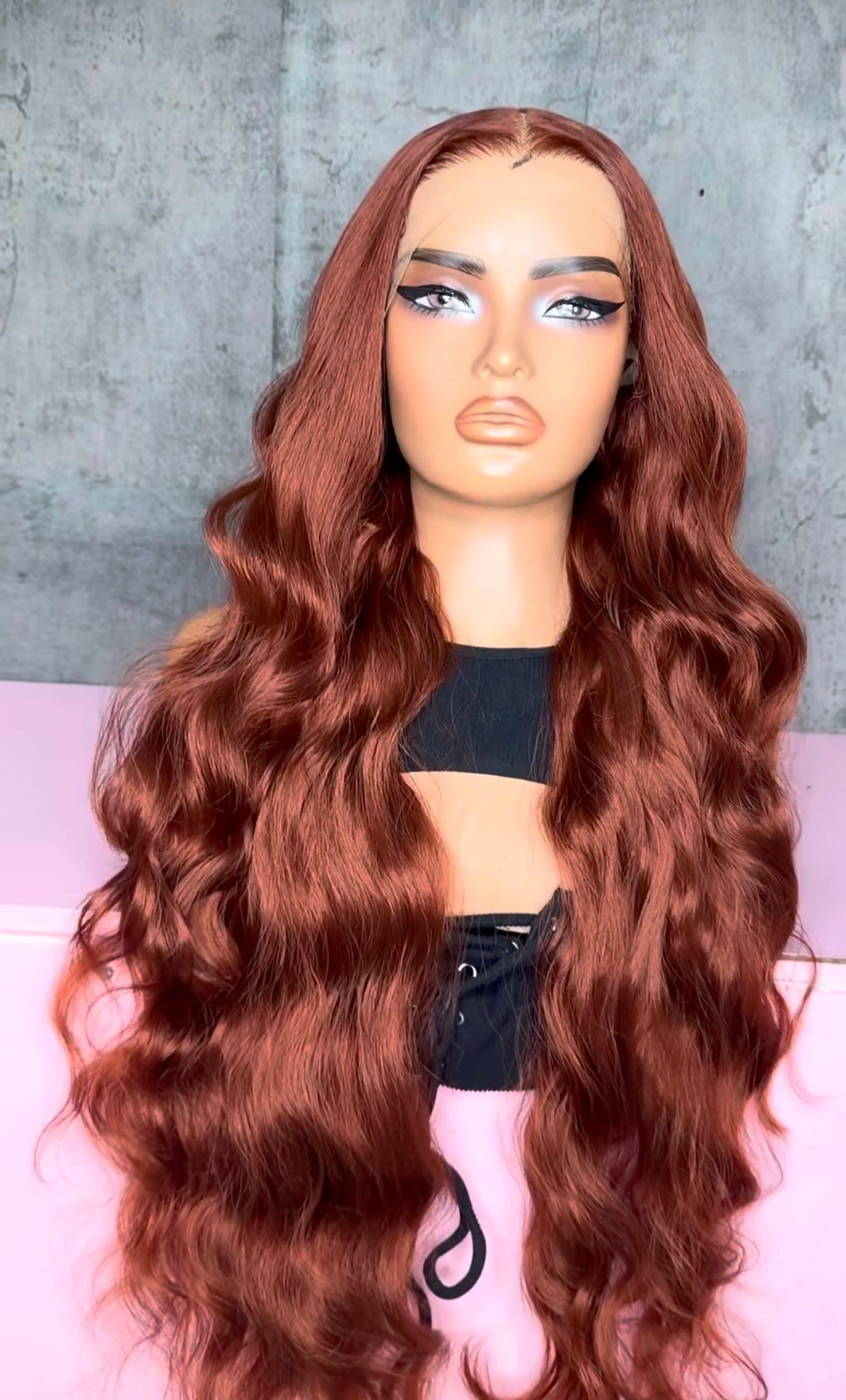 UNIT NAME ROHANNA : 13x6x2 PREMIUM MIX FIBER ( HUMAN BLEND )HD LACE FRONT WIG