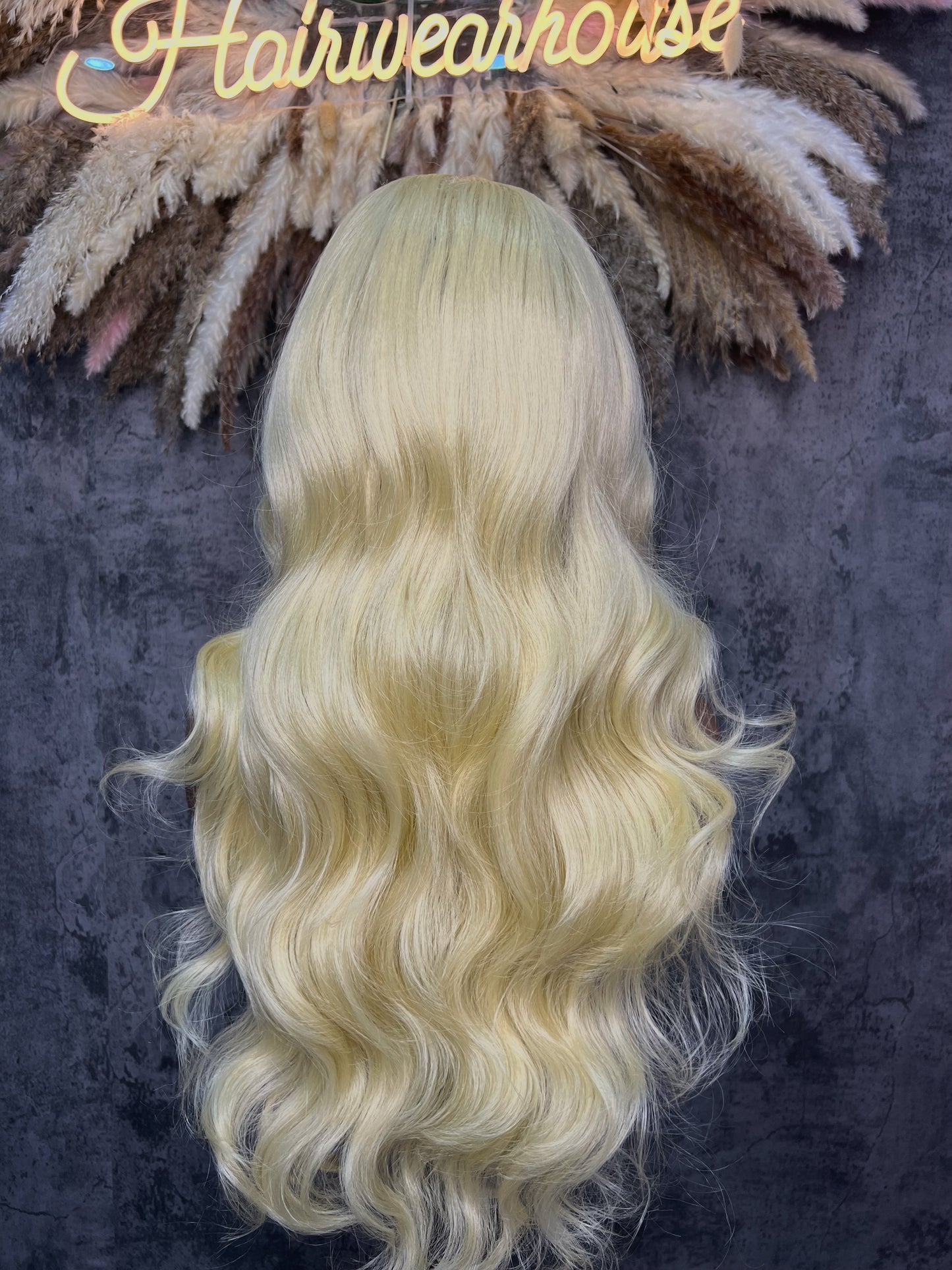 UNIT NAME: BECKY 5x5 PREMIUM MIX FIBER (HUMAN BLEND) HD LACE FRONT CLOSURE WIG