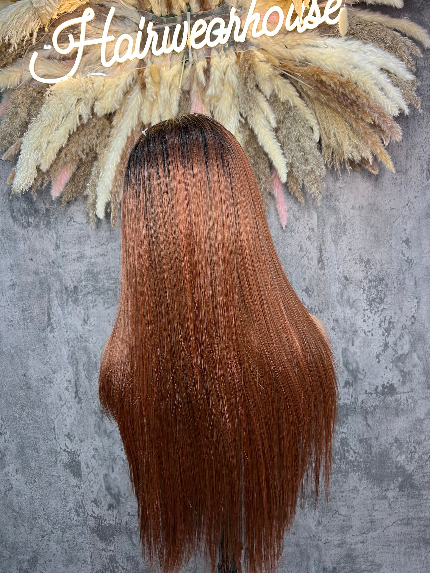 UNIT NAME : ZOEY 5x5 PREMIUM MIX FIBER (HUMAN BLEND) HD LACE FRONT CLOSURE WIG