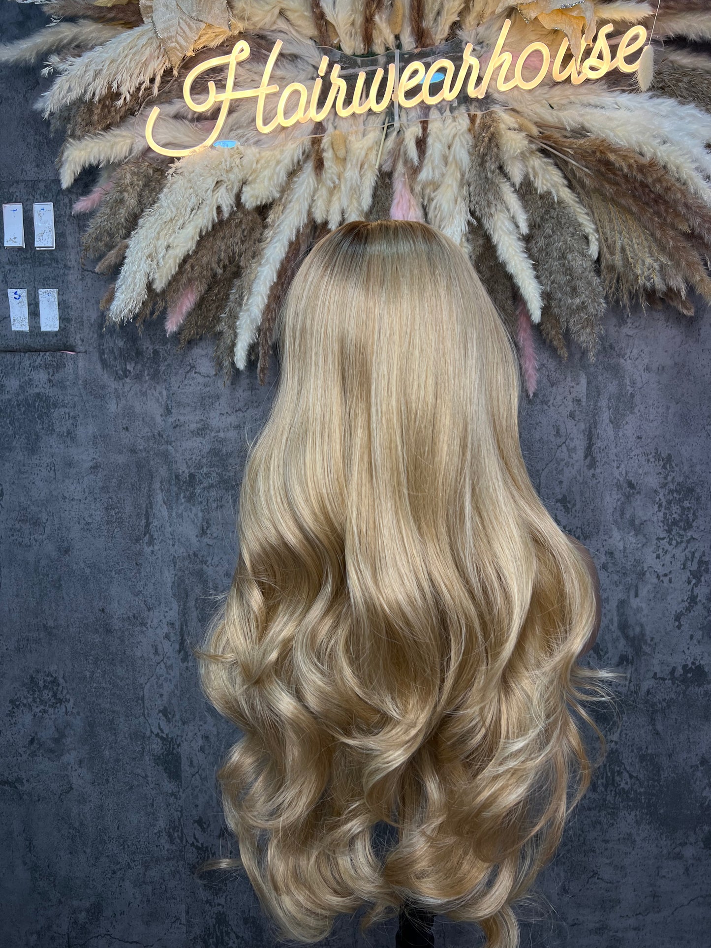 UNIT NAME : HAZEL 13 x6x2 PREMIUM MIX FIBER (HUMAN BLEND ) HD LACE FRONT WIG