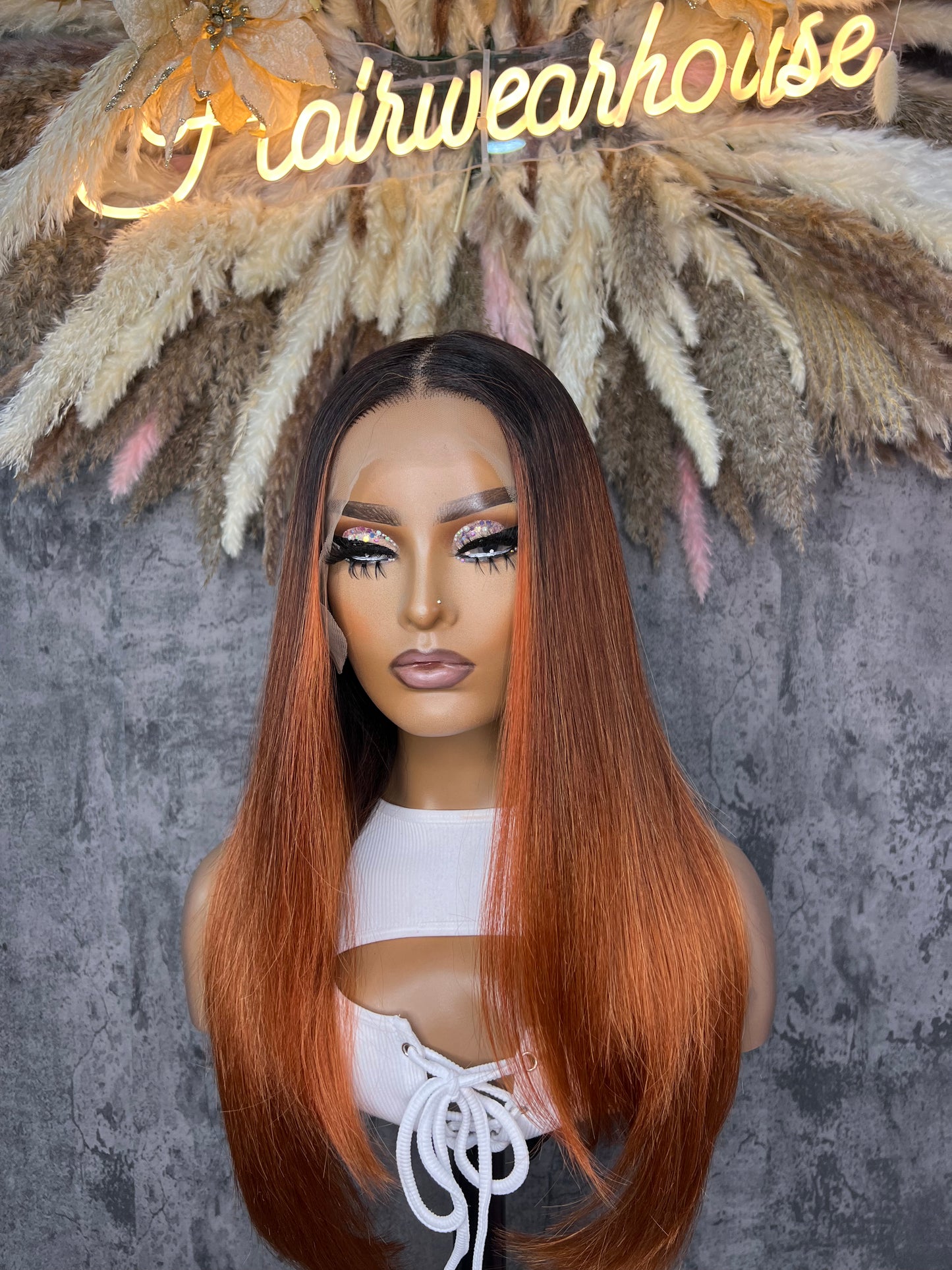 UNIT NAME: CHLOE 13x6x2 PREMIUM MIX FIBER ( human blend ) HD LACE FRONT WIG