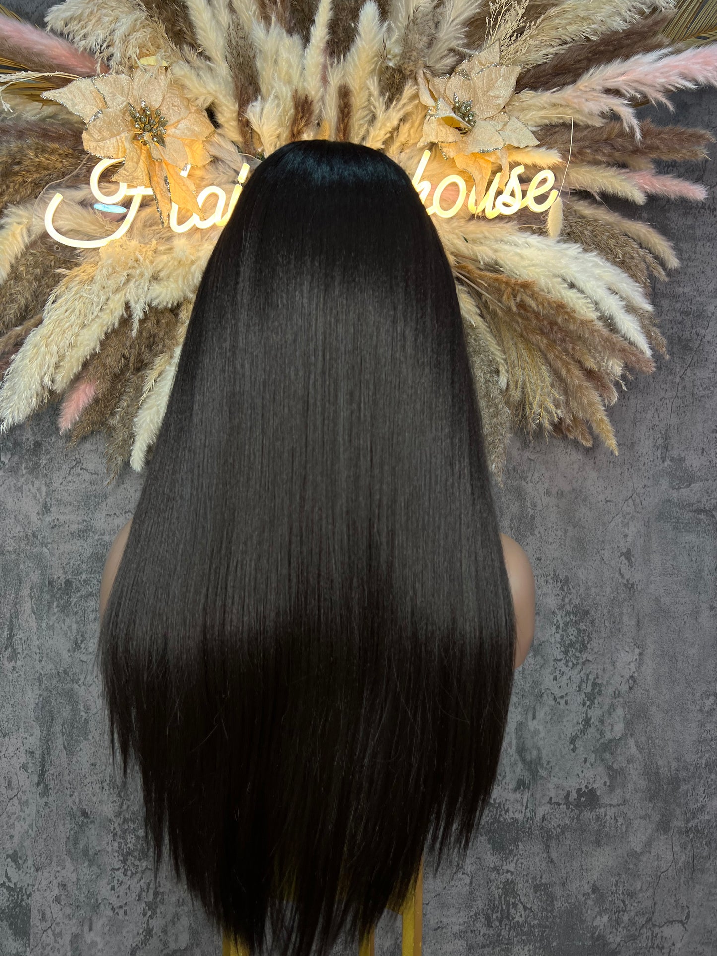 UNIT NAME: TIA 13x6x2 PREMIUM MUX FIBER (human blend) HD LACE FRONT WIG