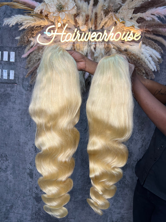 100% HUMAN BODYWAVE 613 13X6 TRANSPARENT LACE FRONT WIG ,250%,PREPLUCKED HAIRLINE