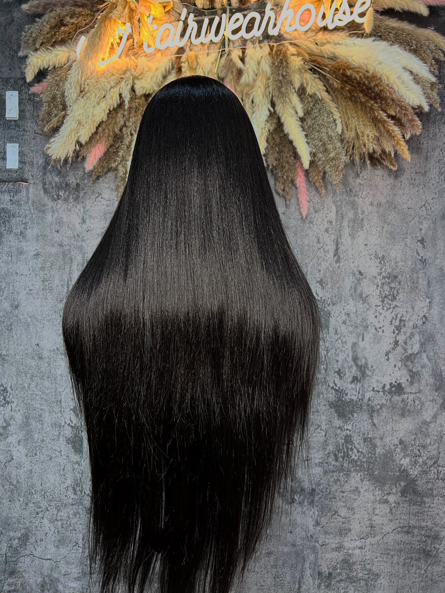 UNIT NAME: EVE 13x6x2 PREMIUM MIX FIBER (human blend ) , HD LACE FRON WIG