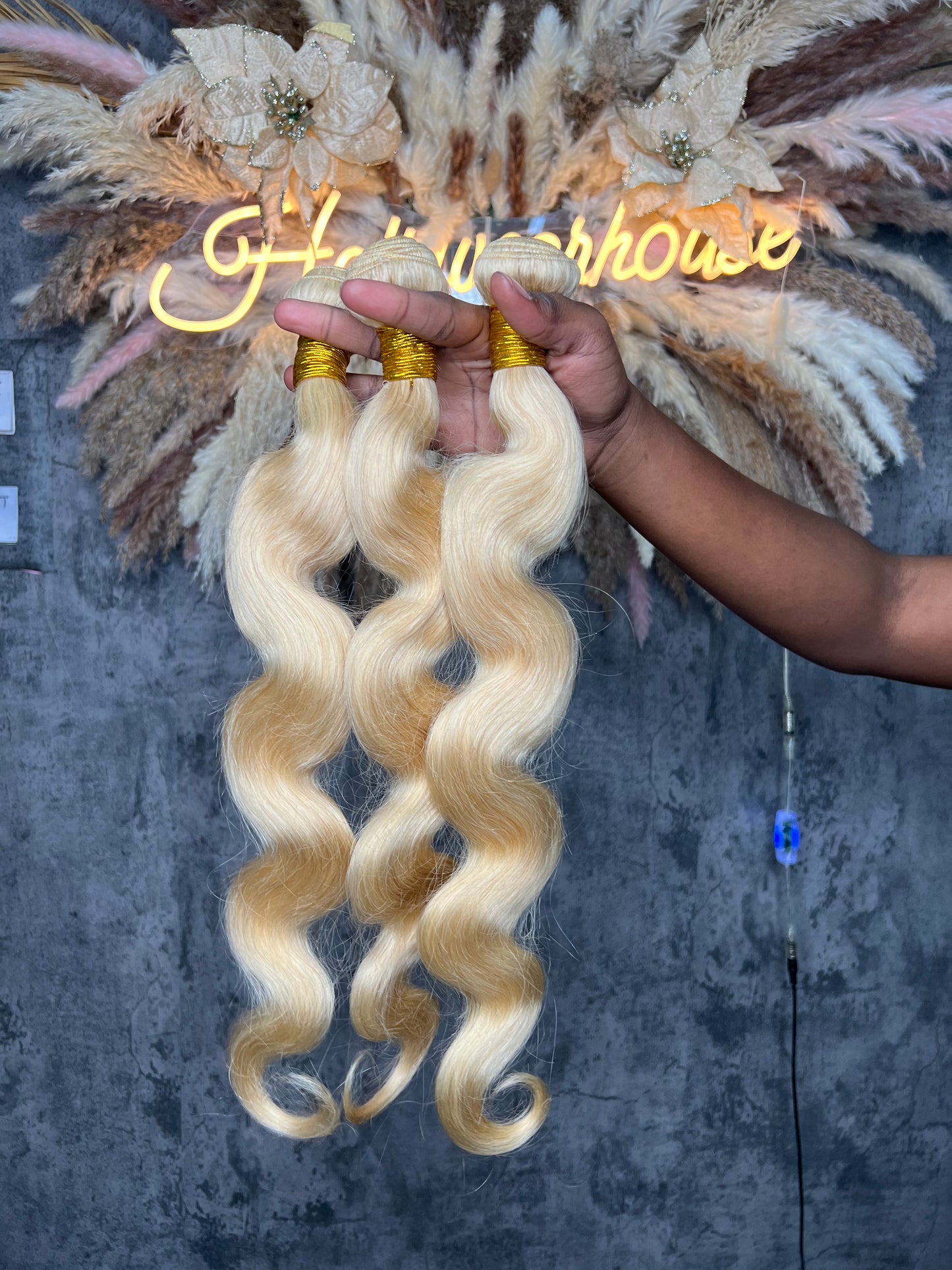 100% Blonde Human Body Wave Bundles