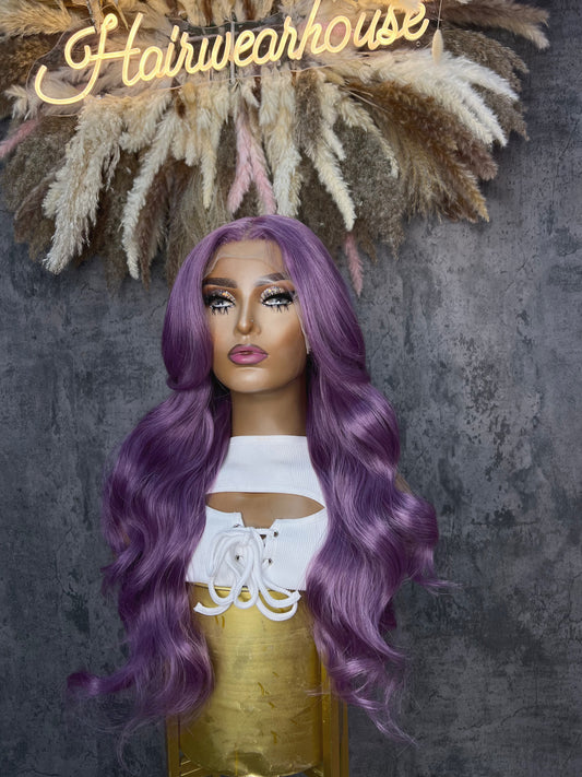 UNIT NAME LAVISH PREMIUM MIX FIBER ,HD LACE FRONT WIG