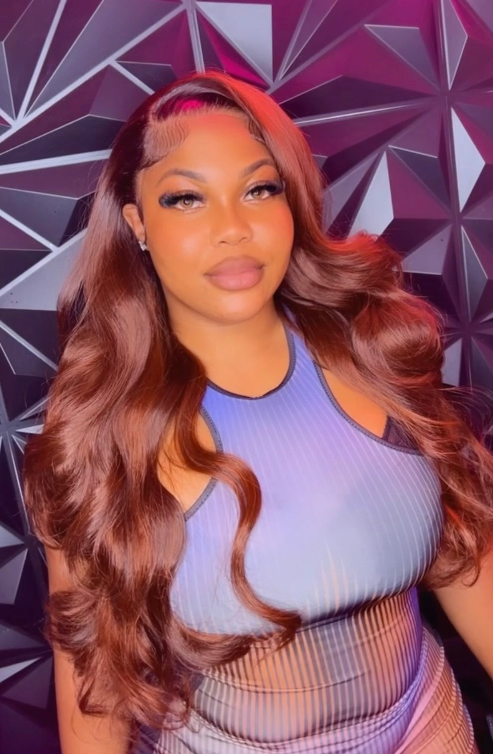 UNIT NAME: FOXY 13x6x2 PREMIUM MIX FIBER (HUMAN BLEND) HD LACE FRONT WIG