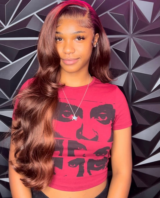 UNIT NAME: FOXY 13x6x2 PREMIUM MIX FIBER (HUMAN BLEND) HD LACE FRONT WIG