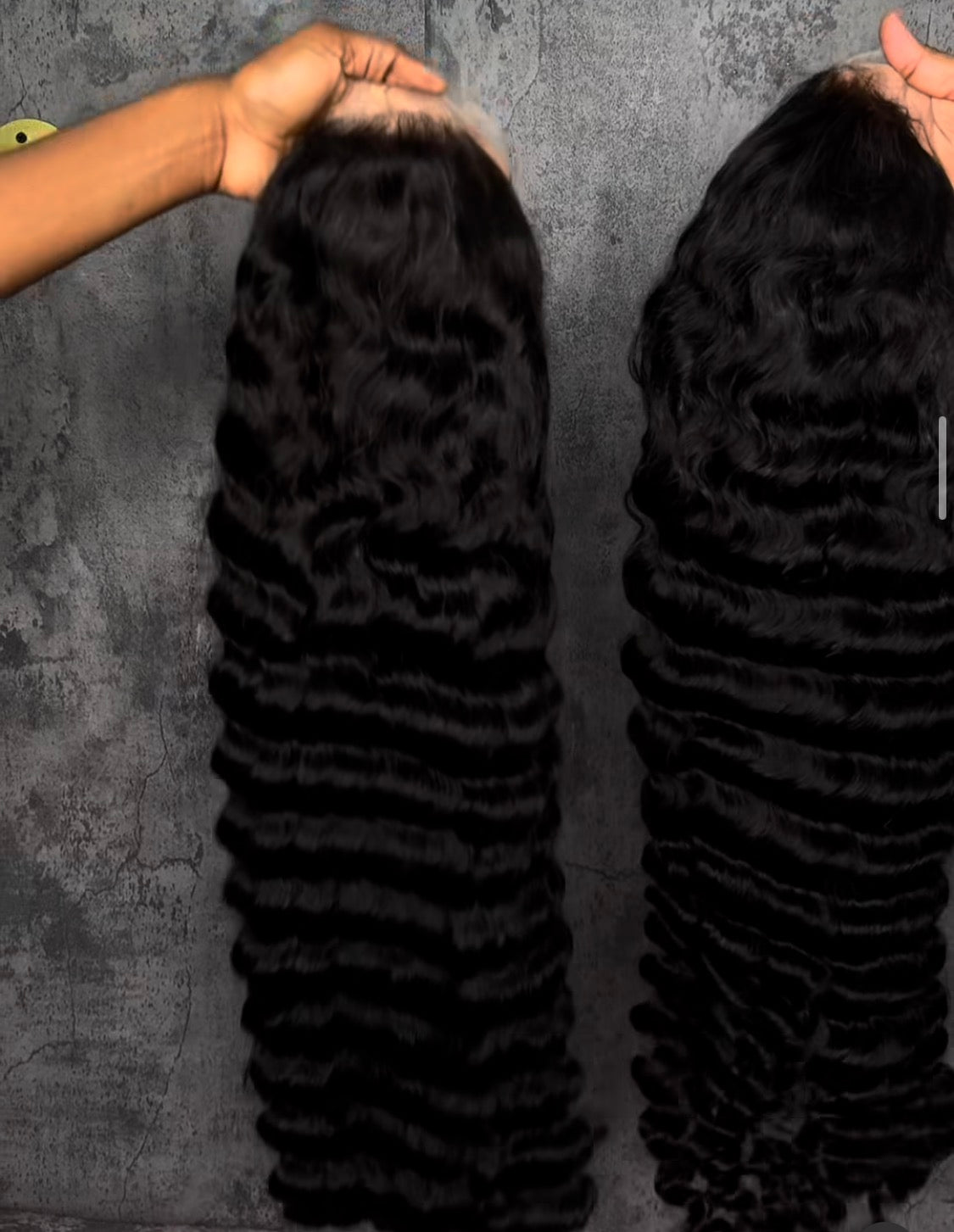 13x6 Virgin Deep Wave Wigs 200% Density (TRANSPARENT LACE)