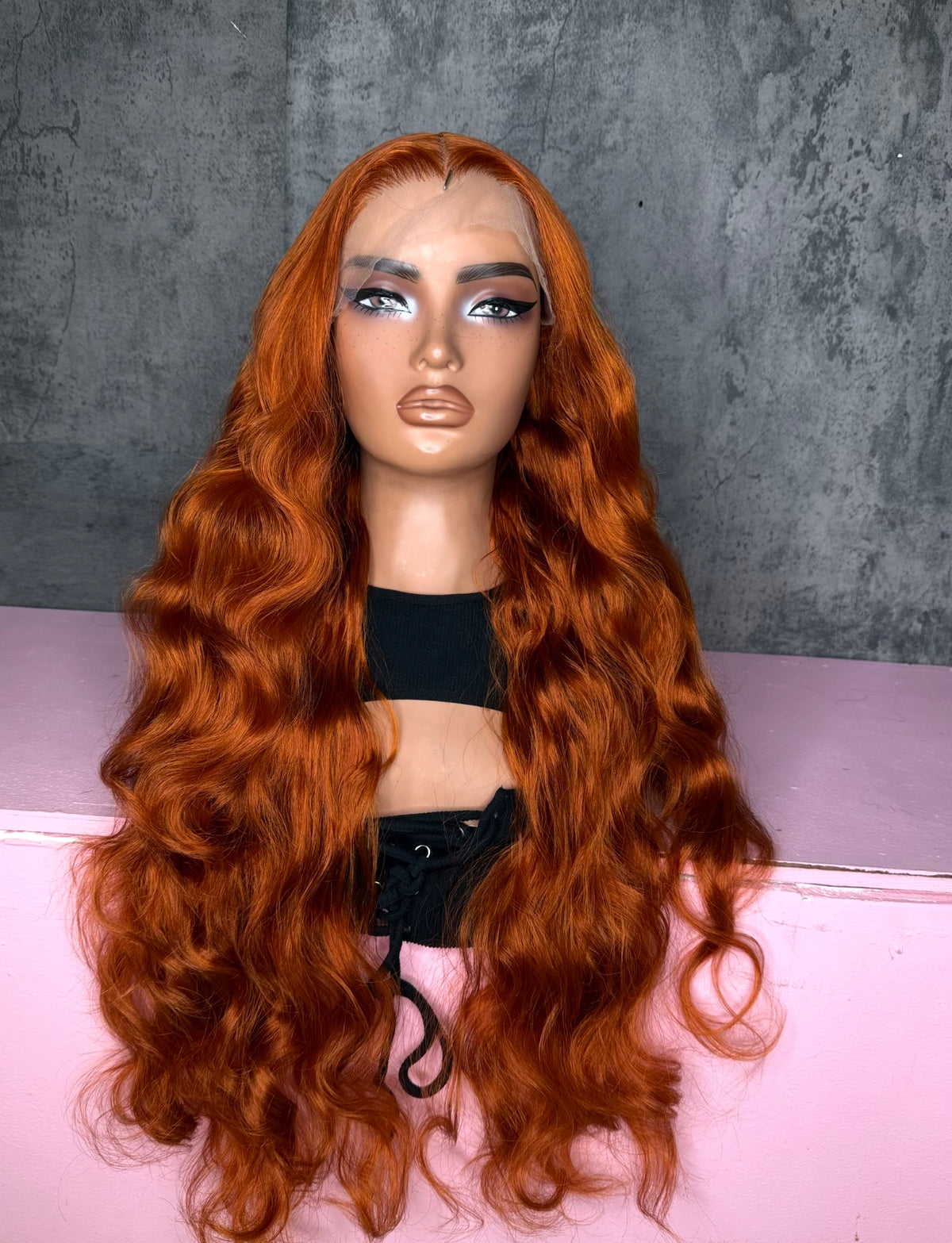 UNIT NAME TIA : 13x6x2 PREMIUM MIX FIBER ( HUMAN BLEND )HD LACE FRONT WIG