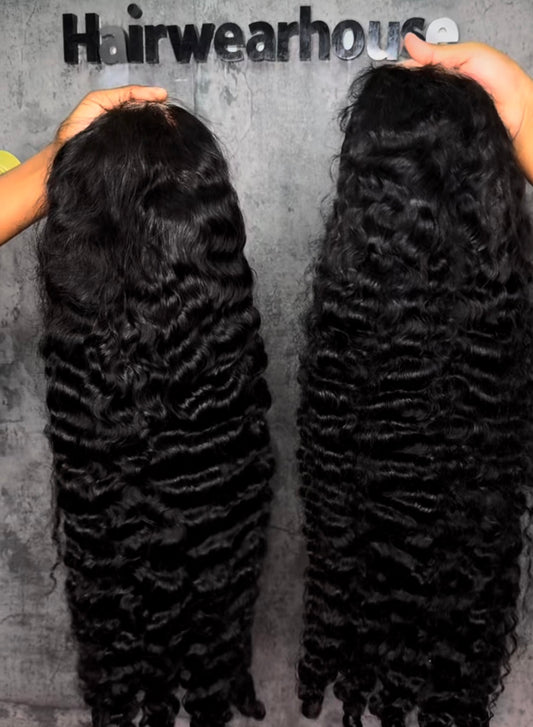 200% density Virgin Burmese Curly wig