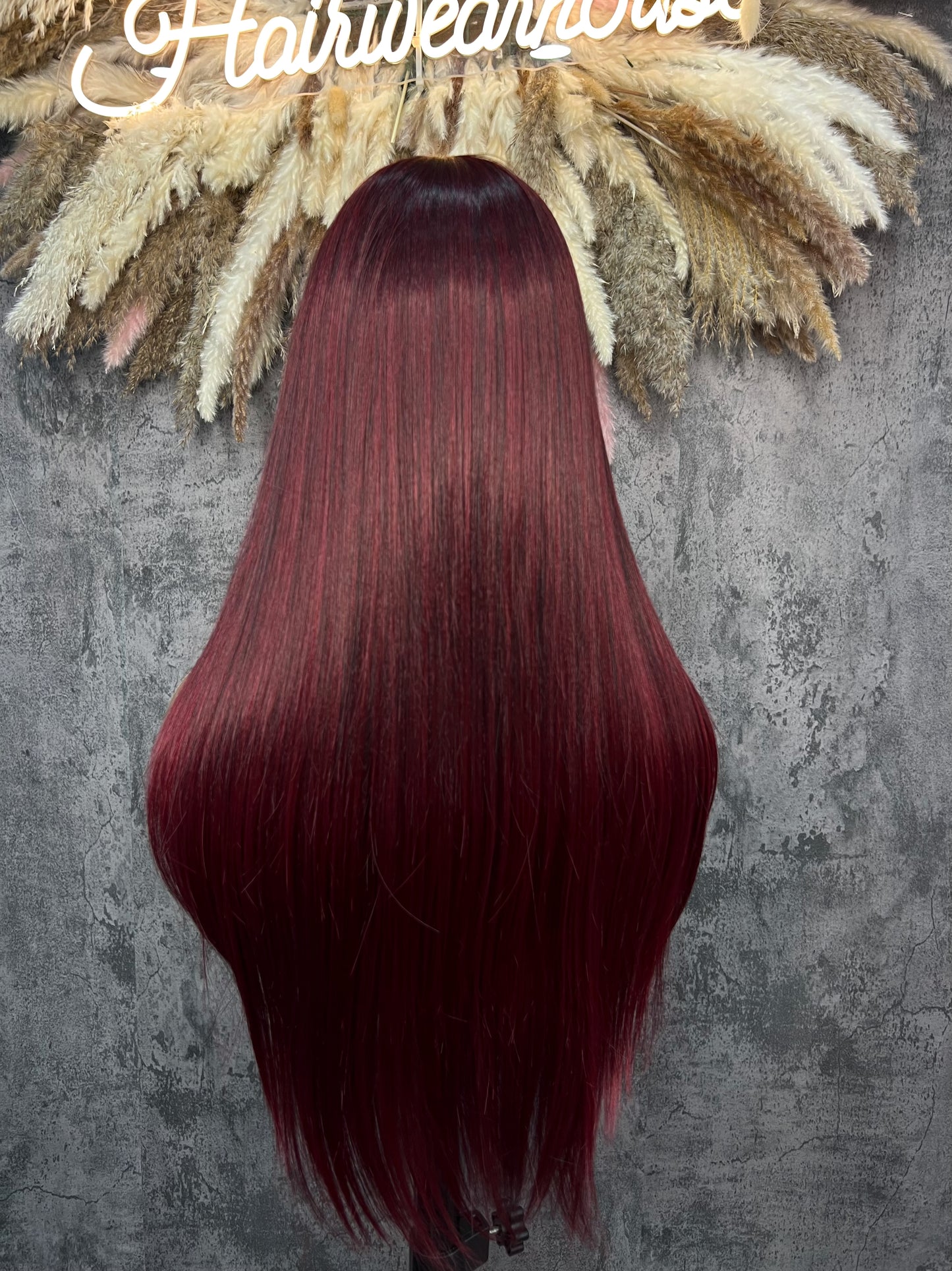 UNIT NAME: JAMIE 13x6x2 PREMIUM MIX FIBER (HUMAN BLEND) HD LACE FRONT WIG