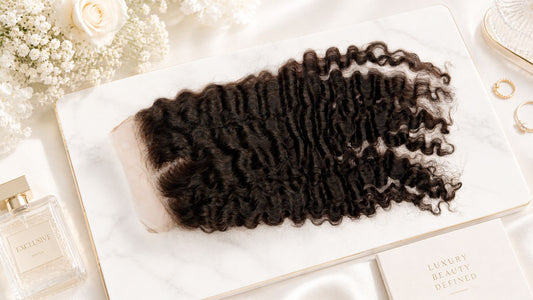 5x5 Vietnamese Burmese Curly Closure #4 (TRANSPARENT LACE)